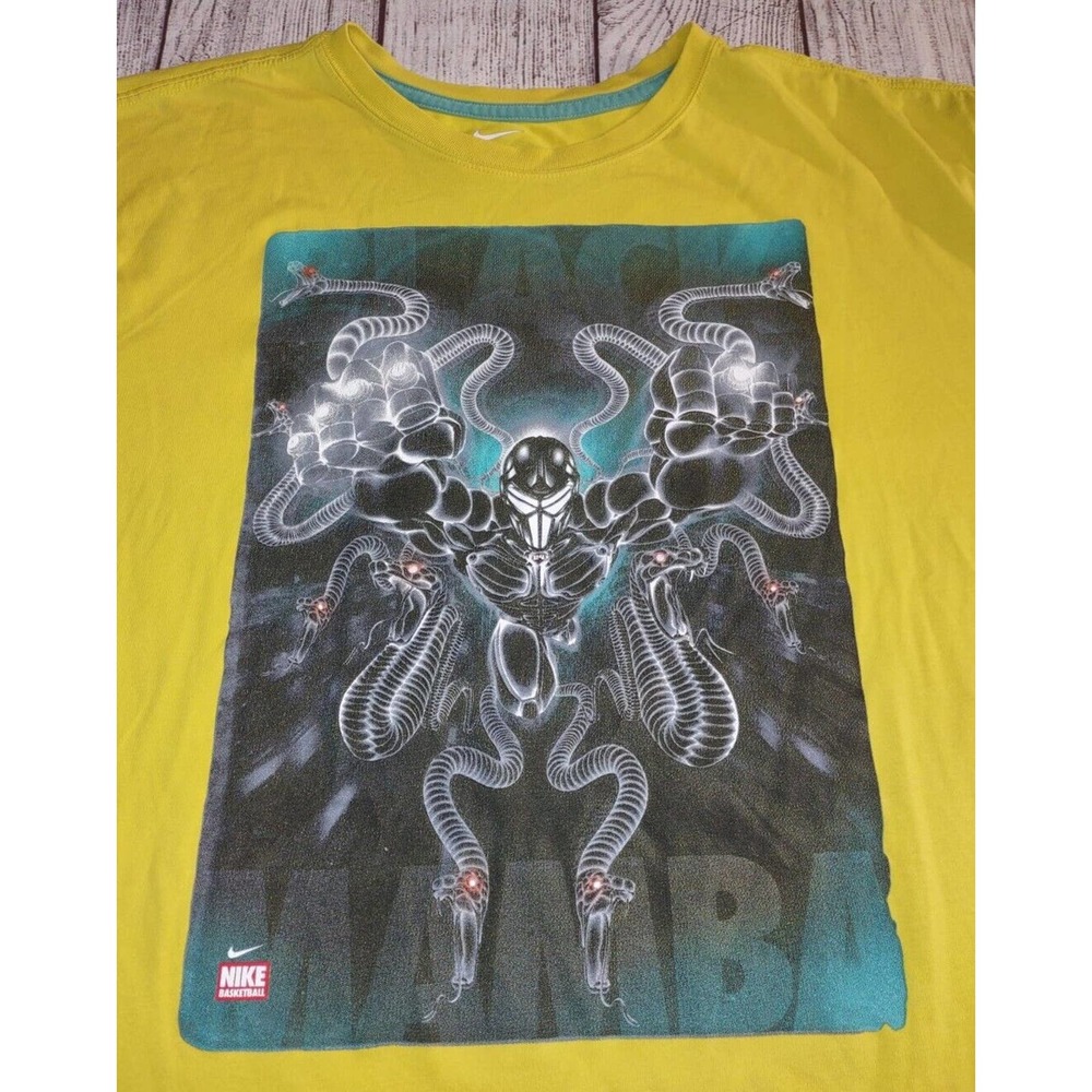 Nike Kobe Bryant is the Black Mamba Comic Book Super Hero Dri-Fit T-Shirt Sz XXL